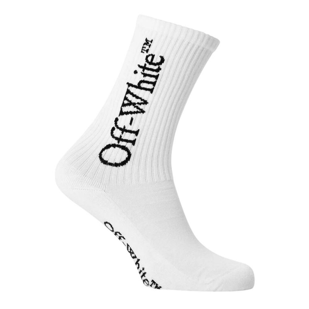 Off-White Childrens/Kids Crew Socks / White